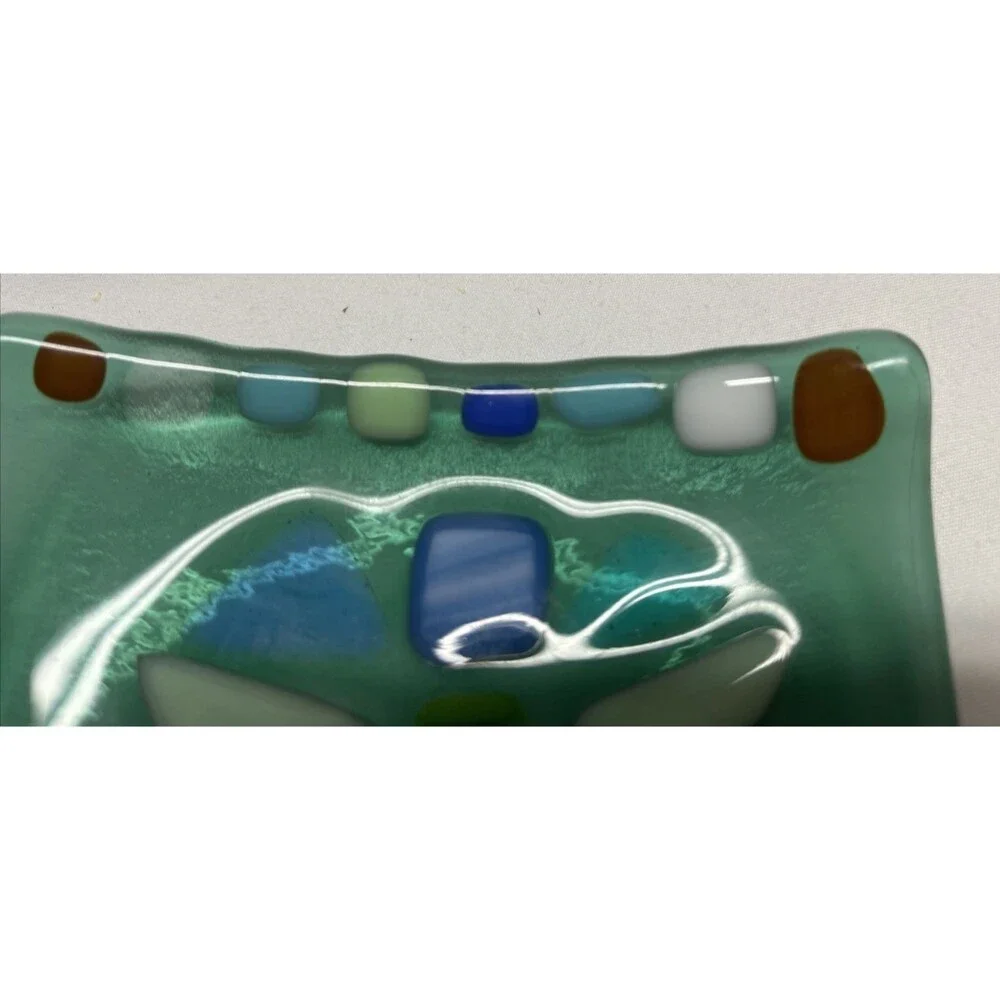 Fused Glass Trinket Dish 4.5
